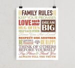 Family Rules Wall Plaque